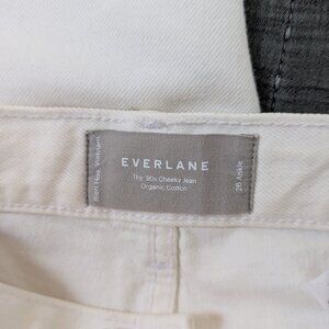 Everlane Cream 'The 90s Cheeky Jean' Ankle Cropped Jeans